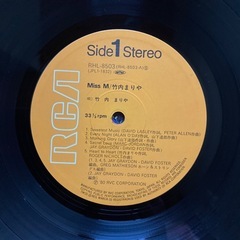 レコード　竹内まりや　miss Mの画像