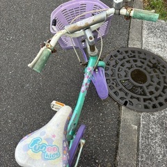 女の子　自転車　一輪車の画像