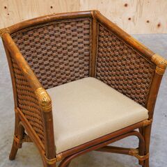 ≪zyt2470ジ限≫ [2脚セット] CHERRY 桜屋工業 リゾートチェア おしゃれ/アジアン家具/東南アジア/エスニック/インドネシア/バリ/ハワイアン/カフェ/ラウンジチェア/椅子/中古家具/宮城県仙台市 70926-05の画像