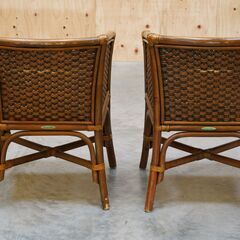 ≪zyt2470ジ限≫ [2脚セット] CHERRY 桜屋工業 リゾートチェア おしゃれ/アジアン家具/東南アジア/エスニック/インドネシア/バリ/ハワイアン/カフェ/ラウンジチェア/椅子/中古家具/宮城県仙台市 70926-05の画像