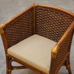 ≪zyt2470ジ限≫ [2脚セット] CHERRY 桜屋工業 リゾートチェア おしゃれ/アジアン家具/東南アジア/エスニック/インドネシア/バリ/ハワイアン/カフェ/ラウンジチェア/椅子/中古家具/宮城県仙台市 70926-05の画像