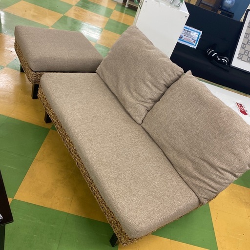 R66 アジアン家具　ソファー・オットマンセット