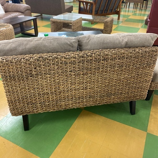 R66 アジアン家具　ソファー・オットマンセット