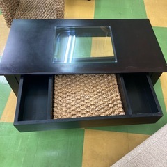 R68  アジアン家具　ブラックテーブルの画像