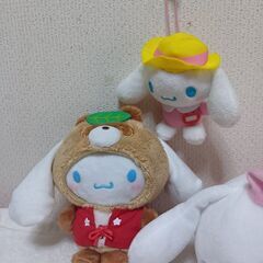 シナモロールぬいぐるみ3個セットの画像
