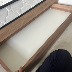 新品　未使用　シングルベッドの画像