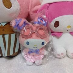 マイメロディぬいぐるみ3個セットの画像