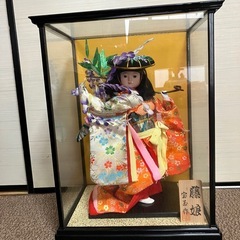 人形　ガラスケース入りの画像