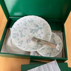 Fantastic TABLE WARE 大皿1枚と普通のお皿5枚のセット 花柄 未使用の画像