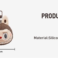 POPMART ラブブ♡　LABUBU Originals-Brown Silicone Earphone Bagの画像
