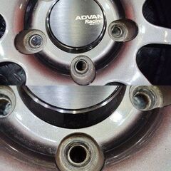 ADVAN Racing RS 社外ホイール 18インチ 4本 7.5J5HPCD114.3+48 ヴェゼル レヴォーグ エクストレイル等　(VHE571)の画像