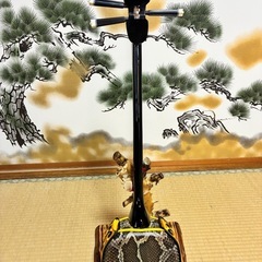 沖縄三線！新品！！貴重！知念大工型！本蛇皮！本張り！【一枚張り】⑰の画像