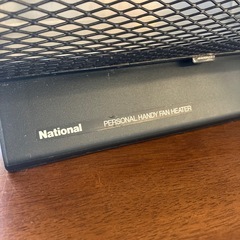 K2509-434 National Drumcan FE-08A1D ハンディファンヒーター ブラック 年式表記なし 動作確認済み キズ汚れ有り の画像
