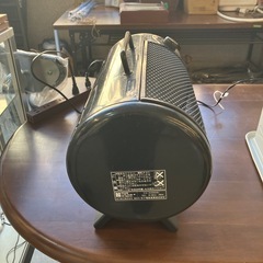 K2509-434 National Drumcan FE-08A1D ハンディファンヒーター ブラック 年式表記なし 動作確認済み キズ汚れ有り の画像
