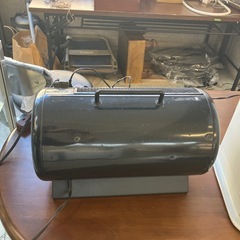 K2509-434 National Drumcan FE-08A1D ハンディファンヒーター ブラック 年式表記なし 動作確認済み キズ汚れ有り の画像