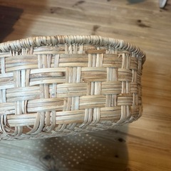 無印良品ラタン皮材丸型バスケット
大の画像