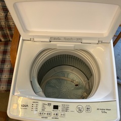 K2509-432 AQUA 洗濯機 AQW-S5E9 2022年製 5.0kg 動作確認済み キズ汚れ有りの画像