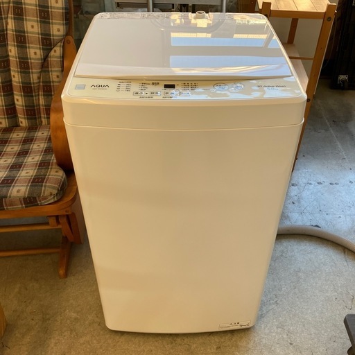 K2509-432 AQUA 洗濯機 AQW-S5E9 2022年製 5.0kg 動作確認済み キズ汚れ有り