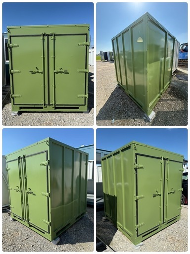 【中古】 1坪コンテナ 1.2坪 2.5畳 4平米 中古コンテナ バイクガレージ 駐輪場 倉庫 物置  スチールコンテナ