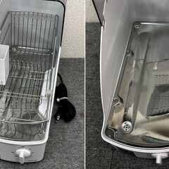 【F-05・税込み】コイズミ 食器乾燥器 KDE-0500 収納目安:2人分 コンパクト 省スペース 2021年製【PayPay使えます】の画像