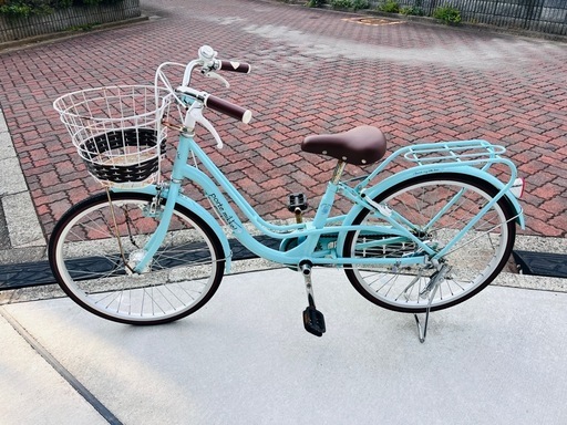 22インチ アウトレット 自転車 ジュニア用ミントグリーン 子供自転車