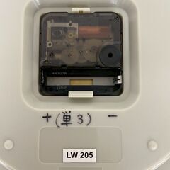 【CASIO】 カシオ 時計 LW205 動作確認済み 壁掛け時計 シンプル グリーン インテリア アナログ クォーツ A0518の画像