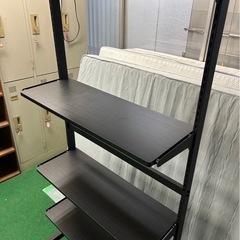 アイリスオーヤマ スタイルウォールラック SWR-850 ブラック 棚　シェリフの画像