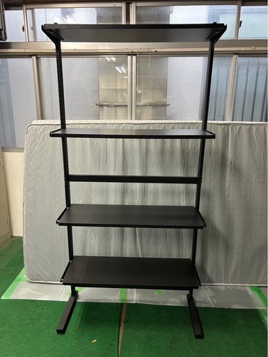 アイリスオーヤマ スタイルウォールラック SWR-850 ブラック 棚　シェリフ