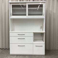KI-38【新入荷　リサイクル品】ニトリ　コパン120 オープンキッチンボード　白の画像
