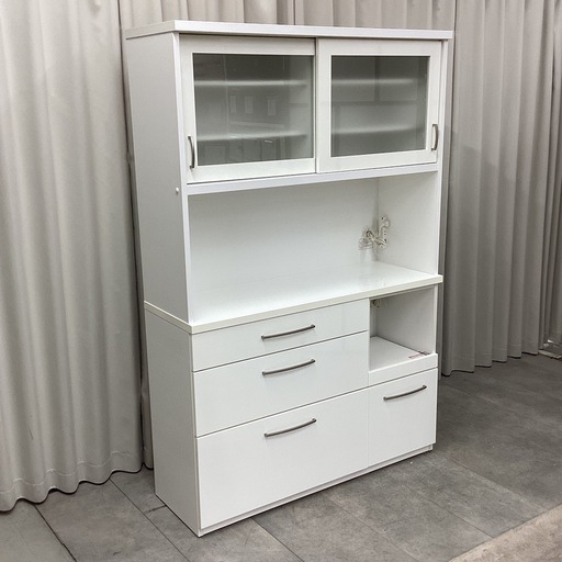KI-38【新入荷　リサイクル品】ニトリ　コパン120 オープンキッチンボード　白
