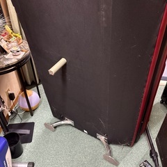 【お得】ニトリ　本革赤L字左カウチソファ　おまけ付き！！かっこいカッコいいモダン【美品】の画像