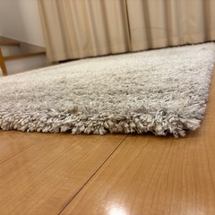【受付終了】厚手シャギーラグ グレー系 233×163（現状渡し・車必須）の画像