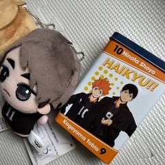 ハイキュー　稲荷崎　ちびぐるみvol.2 ぬいぐるみ　ぬい　宮治　宮侑　宮兄弟　北信介　缶　日向翔陽　影山飛雄　タグ付きの画像