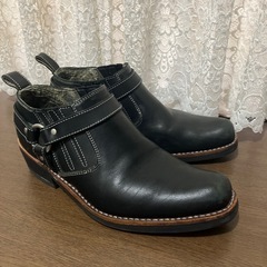 美品！本革　ネバダ　ショートリングブーツ　25.5の画像