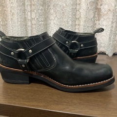美品！本革　ネバダ　ショートリングブーツ　25.5の画像