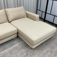 KI-40【新入荷　リサイクル品】エスティック　スピガ　フォスター2 カウチソファセット　ベージュの画像