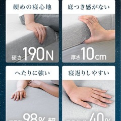 マットレスダブル 高反発マットレス 10/1に取りに来れる方の画像