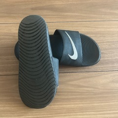 NIKE ナイキ　サンダル　カワ　スライド　ブラック　キッズ　ジュニア　20cmの画像