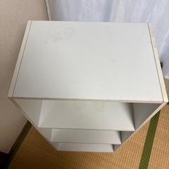 カラーボックス3段　白の画像