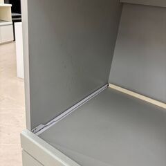リユースのサカイ栃木店★ジモティ割あり★  レンジ台 ライトグレー W59.5×D44.5×H120.5 クリーニング済み TC10863の画像