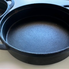 南部鉄器鉄鍋2個の画像