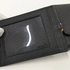 A-237【リユースのサカイ野々市店】PRADA 二つ折り長財布 パスケース付き サフィアーノレザー ブラック 1MH132の画像