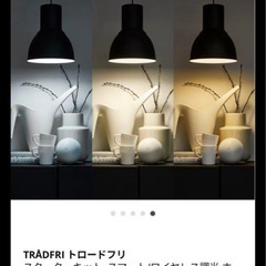 (遠隔リモコンライト付き)IKEA イケア　BLASVERK ブロースヴェルク　ベージュの画像