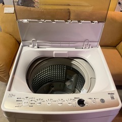 ☆ 洗濯機　Haier ハイアール　7kg JW-C70GK 2021年製　動作品の画像