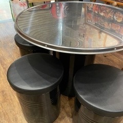 仕入れ困難‼️韓国ドラム缶式テーブル（4つ）の画像