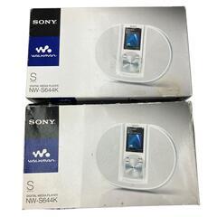 186001 現状品 SONY ソニー ウォークマン NW-S644K  オレンジ ２点まとめ売り [0000000001288]の画像