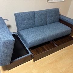 モダンデコ　ソファ　ベッドの画像