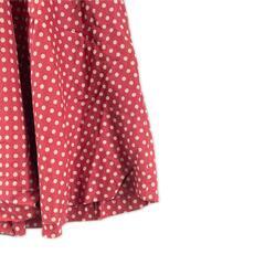 美品 STRAWBERRYFIELDS ストロベリーフィールズ 水玉 春夏 SS ワンピース コットン/ポリエステル レッド レッド レディース【古着】【中古】の画像