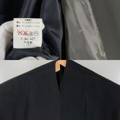 Ninety Sixth Street ナインティーシックスストリート 無地 春夏 SS ノーカラージャケット ポリエステル ブラック レディース【古着】【中古】の画像