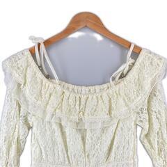美品 CECIL McBEE セシルマクビー レース 春夏 SS ワンピース ナイロン ホワイト レディース F【古着】【中古】の画像